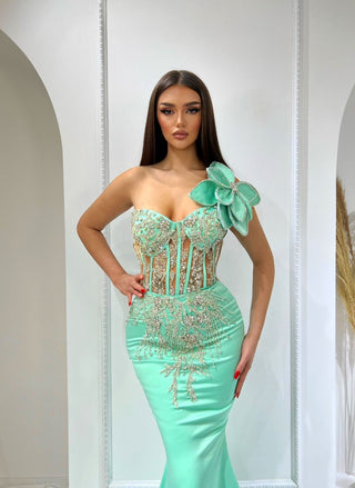 Arya Sleeveless Stone-Adorned Dress - Blini Fashion House
