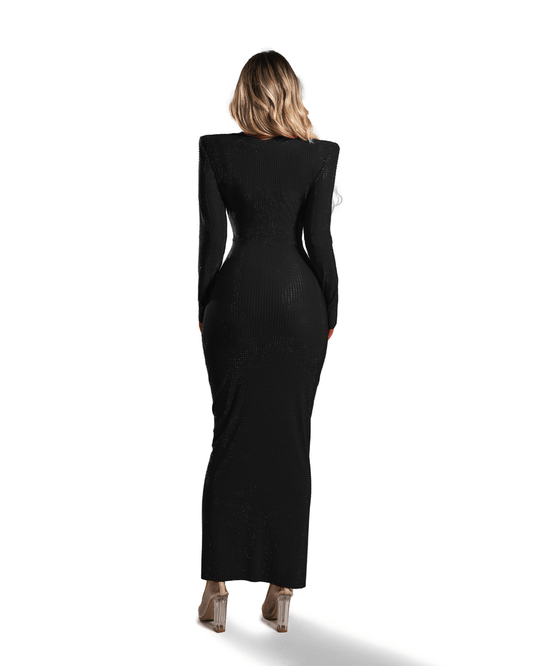 Alara Black Long Dress