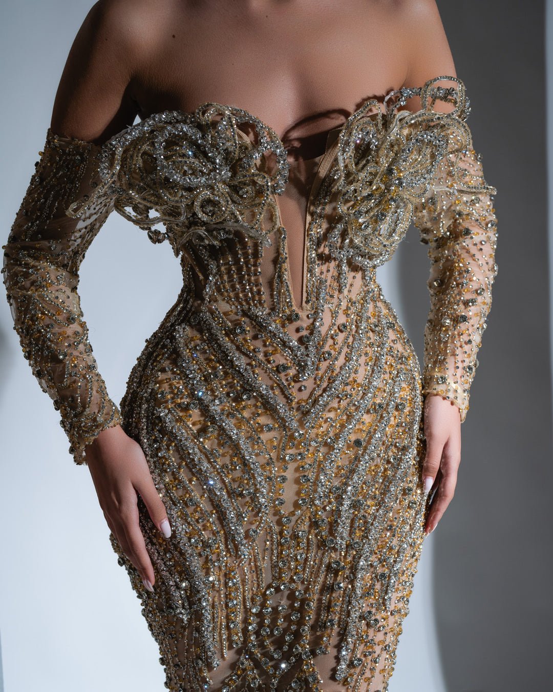 Gold and silver dress 2025