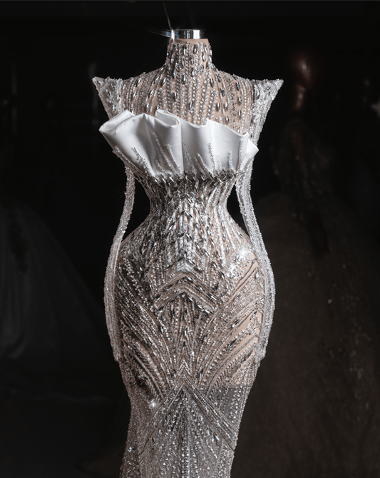 Ecliptia Bridal Dress Embellished with Crystals