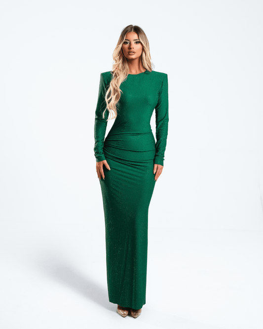 Harean Green Long Dress
