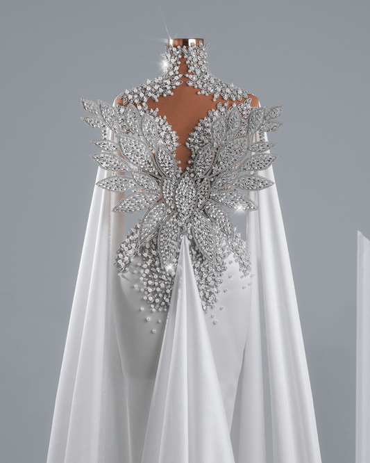 Jaese Bridal Dress with Pearls and Crystals
