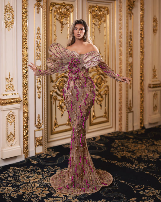 Stunning Pink Dress - 3D Bodice Detailing