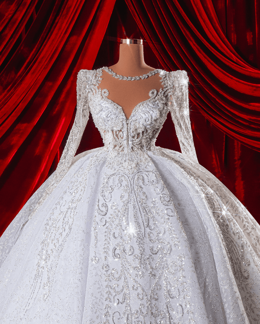 Leyna Bridal Dress with Crystals