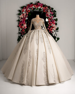 Elegant Bridal Dress - Ivory Lace Wedding Gown