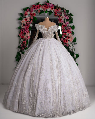 Lucía Off Shoulder Bridal Dress