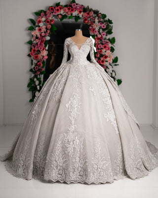 Marta Bridal Dress with Flower Lace