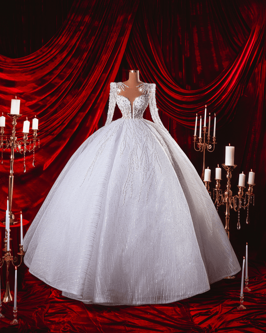 Moloy Bridal Dress with Crystals