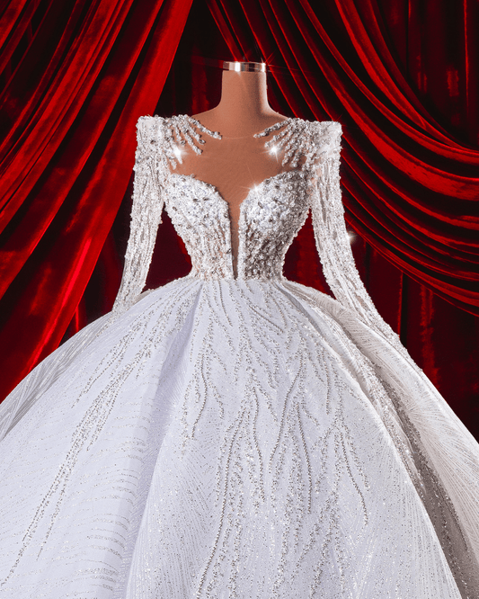 Moloy Bridal Dress with Crystals