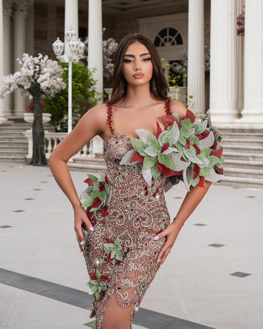 Patrícia Dress with Majestic Floral Elegance