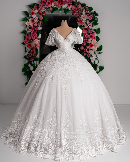 Rebecca Delicate Lace Detailing Bridal Dress