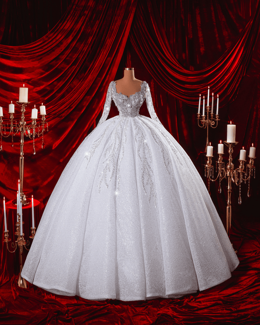 Saela Bridal Dress with Crystals