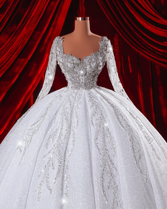 Saela Bridal Dress with Crystals