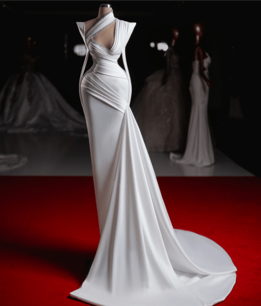 Seraphina Bridal Dress with Side Cape