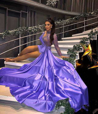 Blini's purple dress on Alesia Bami for 'Top Arena