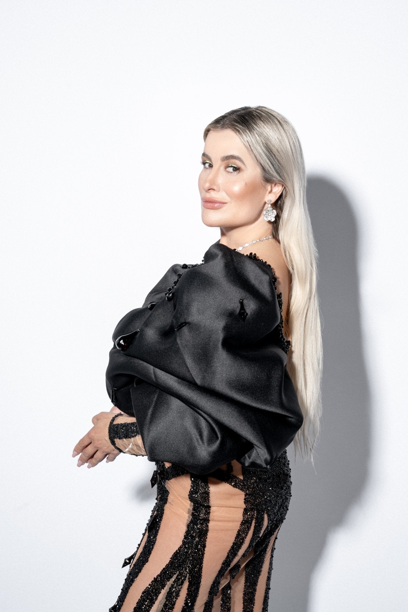 Anna Stukkert wearing Blini's Black Dress