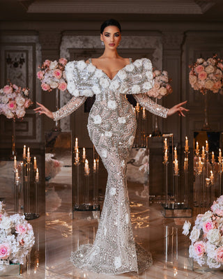 Luxurious Bridal Gown for Wedding Day