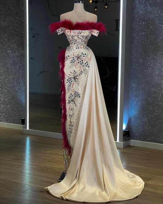 Arli Off-Shoulder Dress with Side - Blini Fashion House