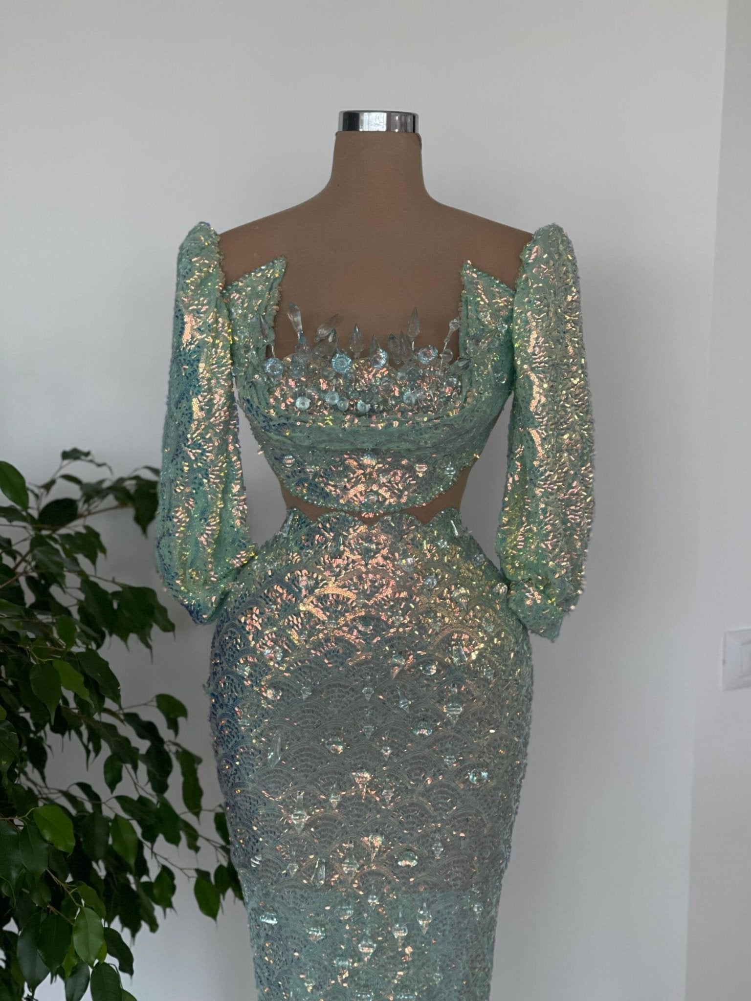 Armonia Sparkling Long Sleeve Dress - Blini Fashion House