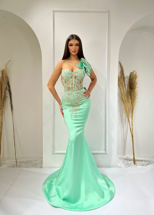 Arya Sleeveless Stone-Adorned Dress - Blini Fashion House