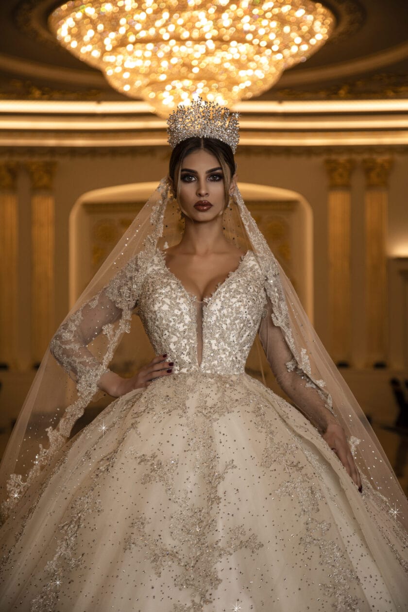 All crystal wedding dress sales