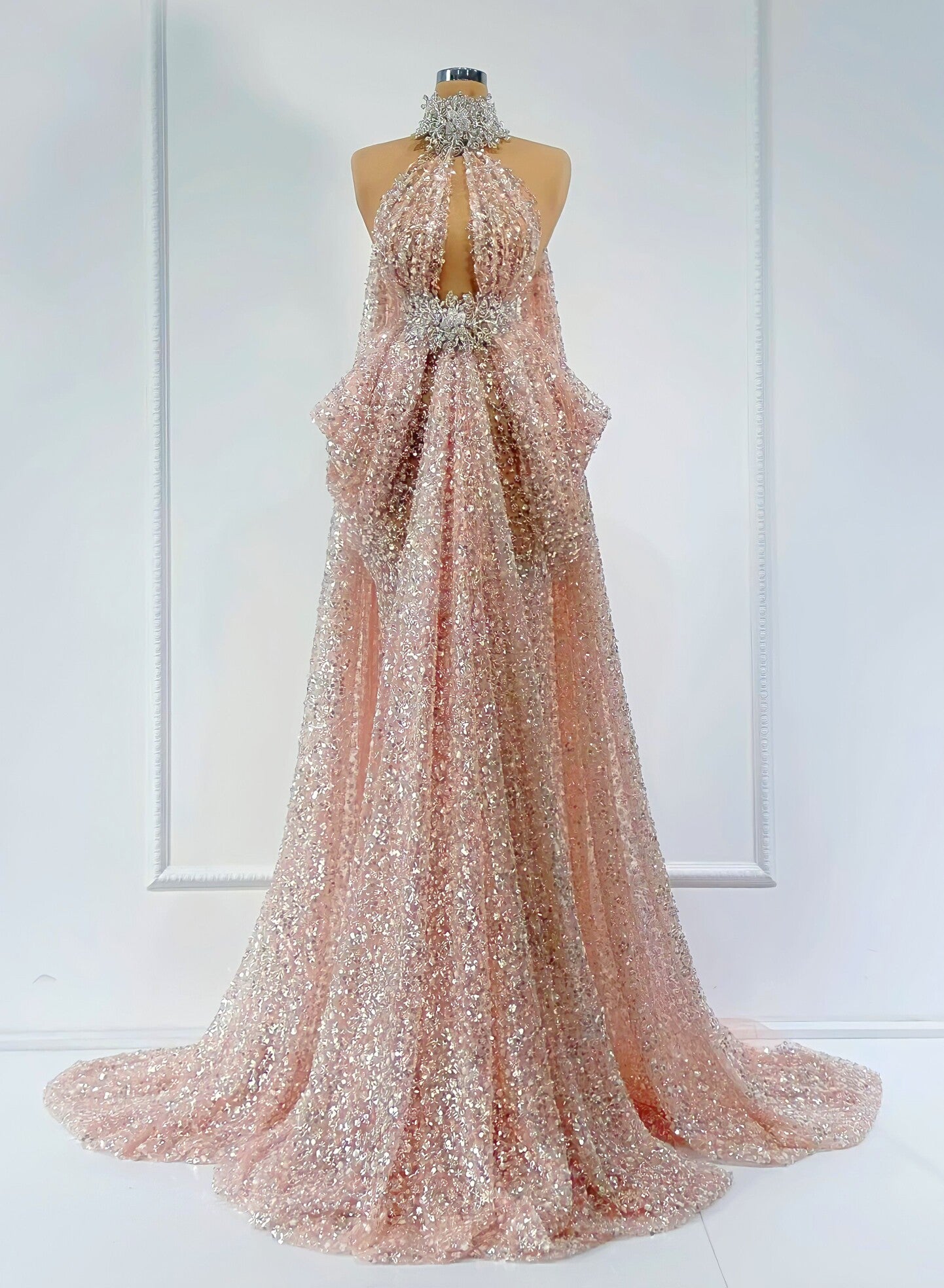 Bijou High Neck Sleeveless Dress - Blini Fashion House