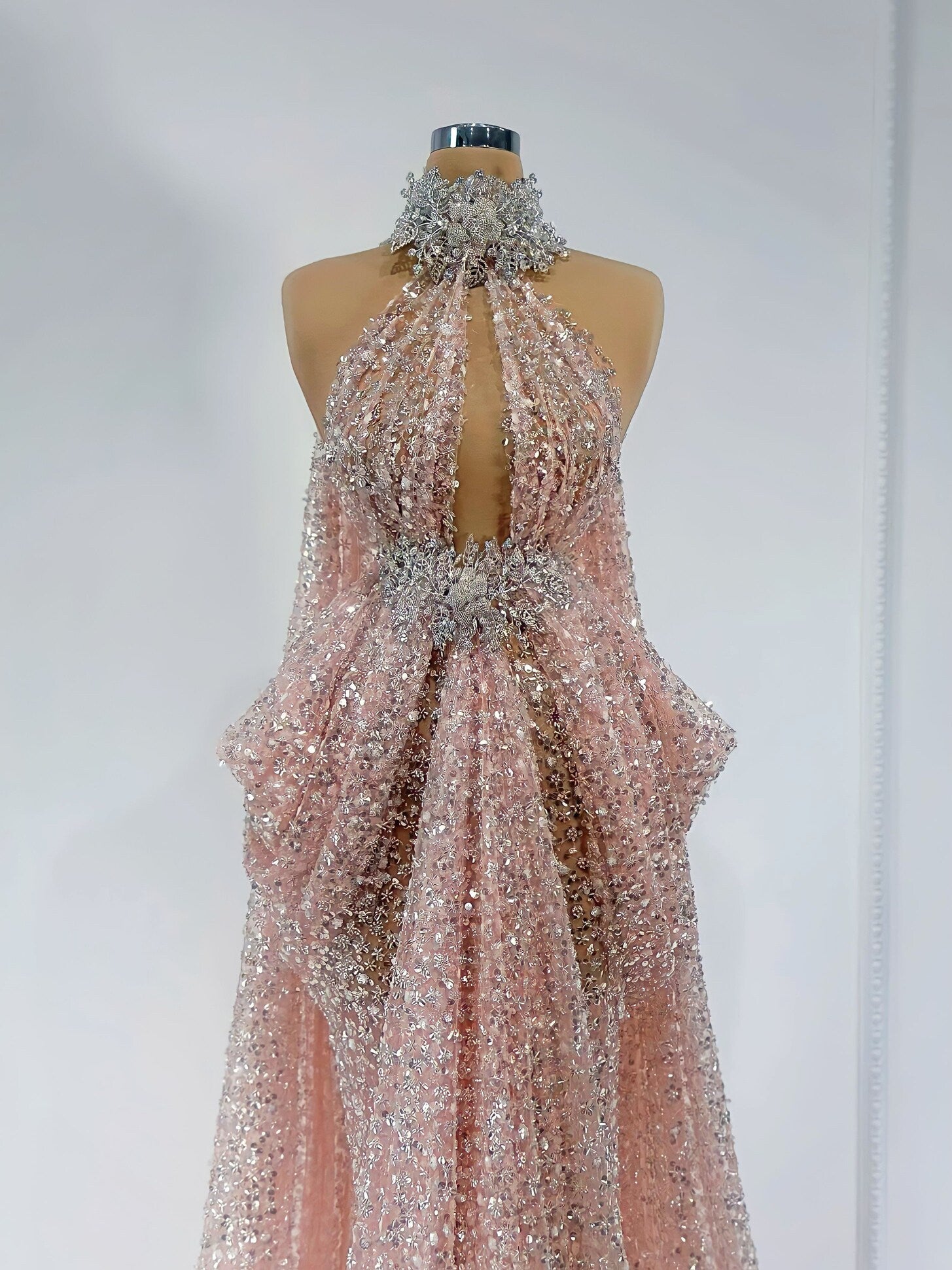 Bijou High Neck Sleeveless Dress - Blini Fashion House