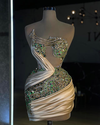 Blisse Chain and Stone-Detailed Sleeveless Dress - Blini Fashion House