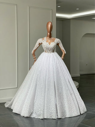 Brisa Sophisticated Bust Design Bridal Dress - Blini Fashion House