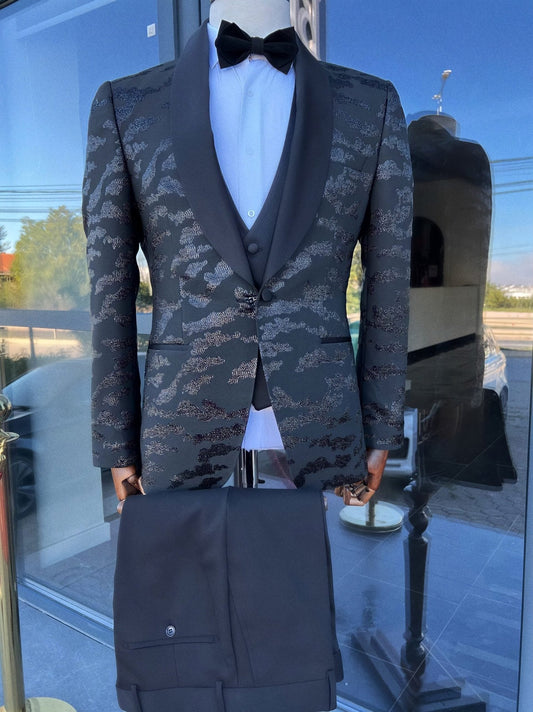 Chic Designed Jacket and Black Pants Suit - Blini Fashion House