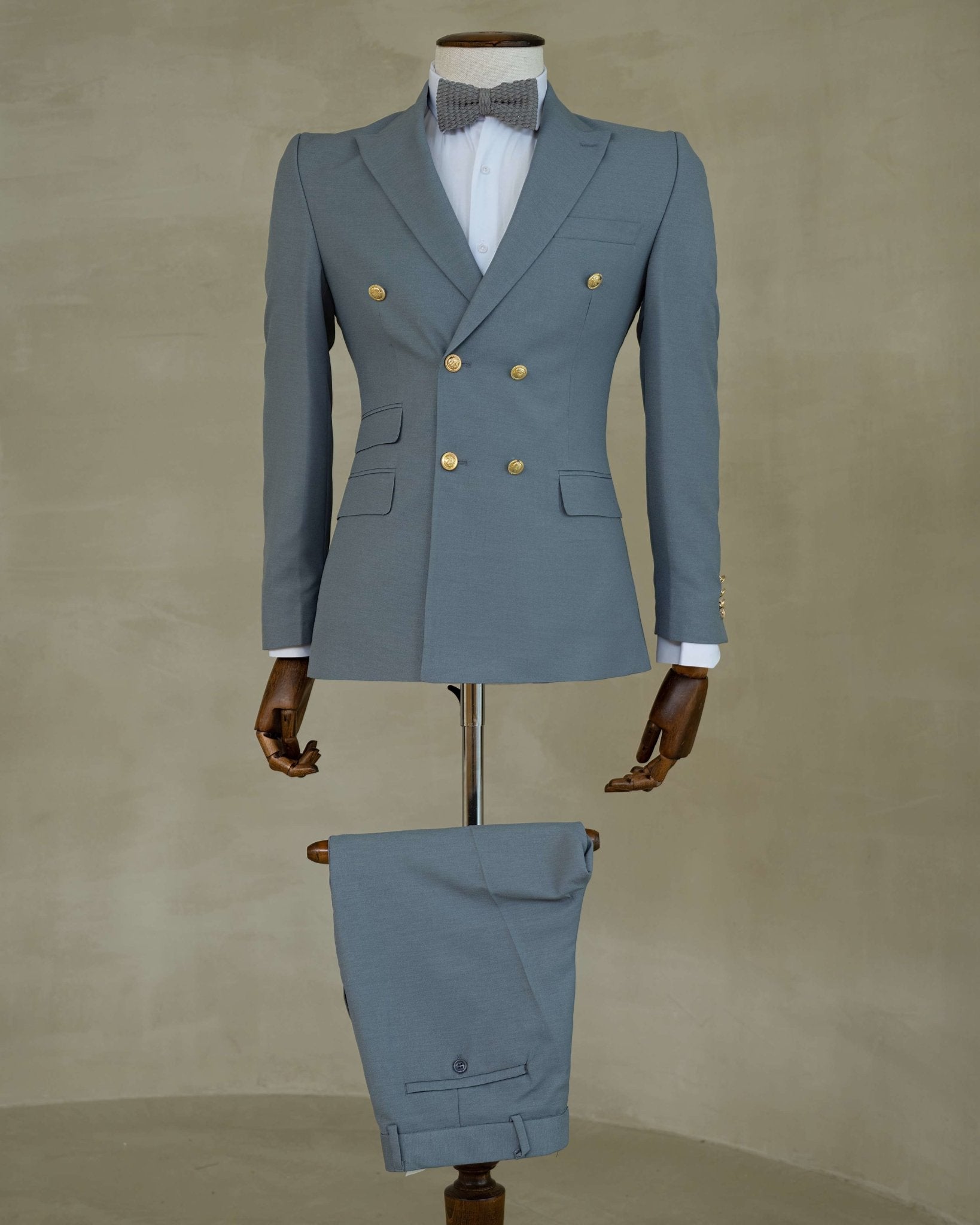 CollarGreyGroomMen - Blini Fashion House