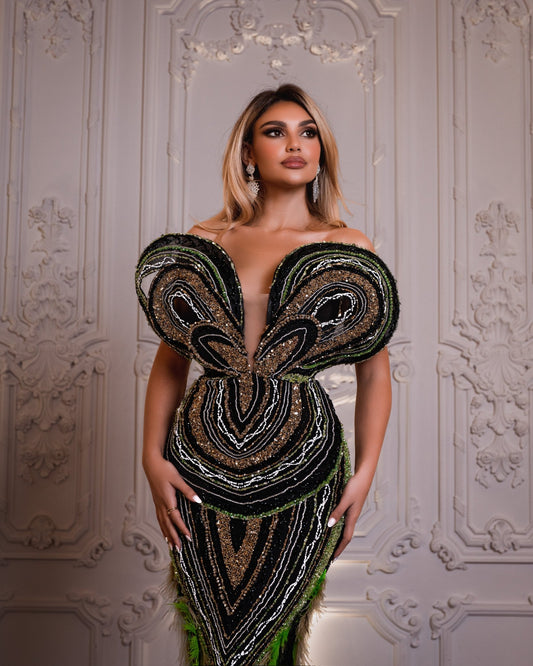 Sleeveless V-Neck Long Dress