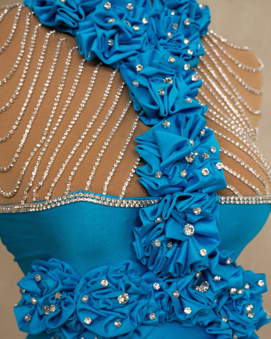 Sleeveless Dress with Silver Embellishments - Details