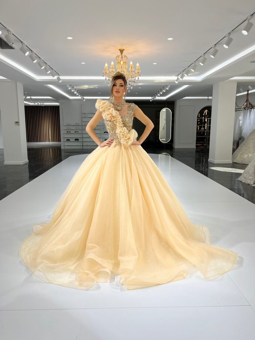 Daisy Sleek Layered Tulle Ballgown - Blini Fashion House