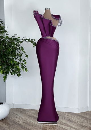Daphne Sparkling Crystal Sleeveless Dress - Blini Fashion House