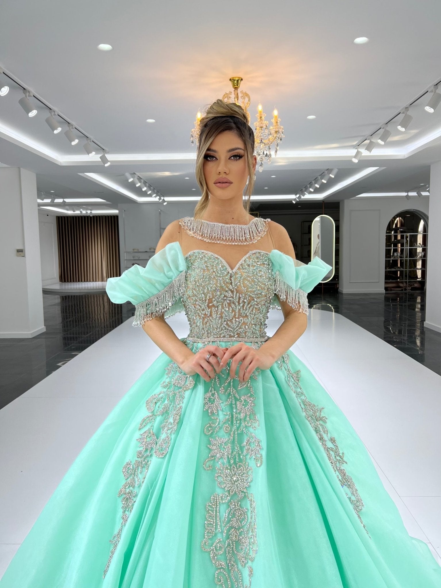 Haute couture tulle dress shop