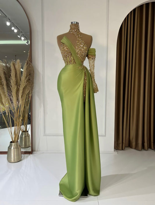 Dorsea Pistachio Green Dress with a Chic and Alluring Design - Blini Fashion House