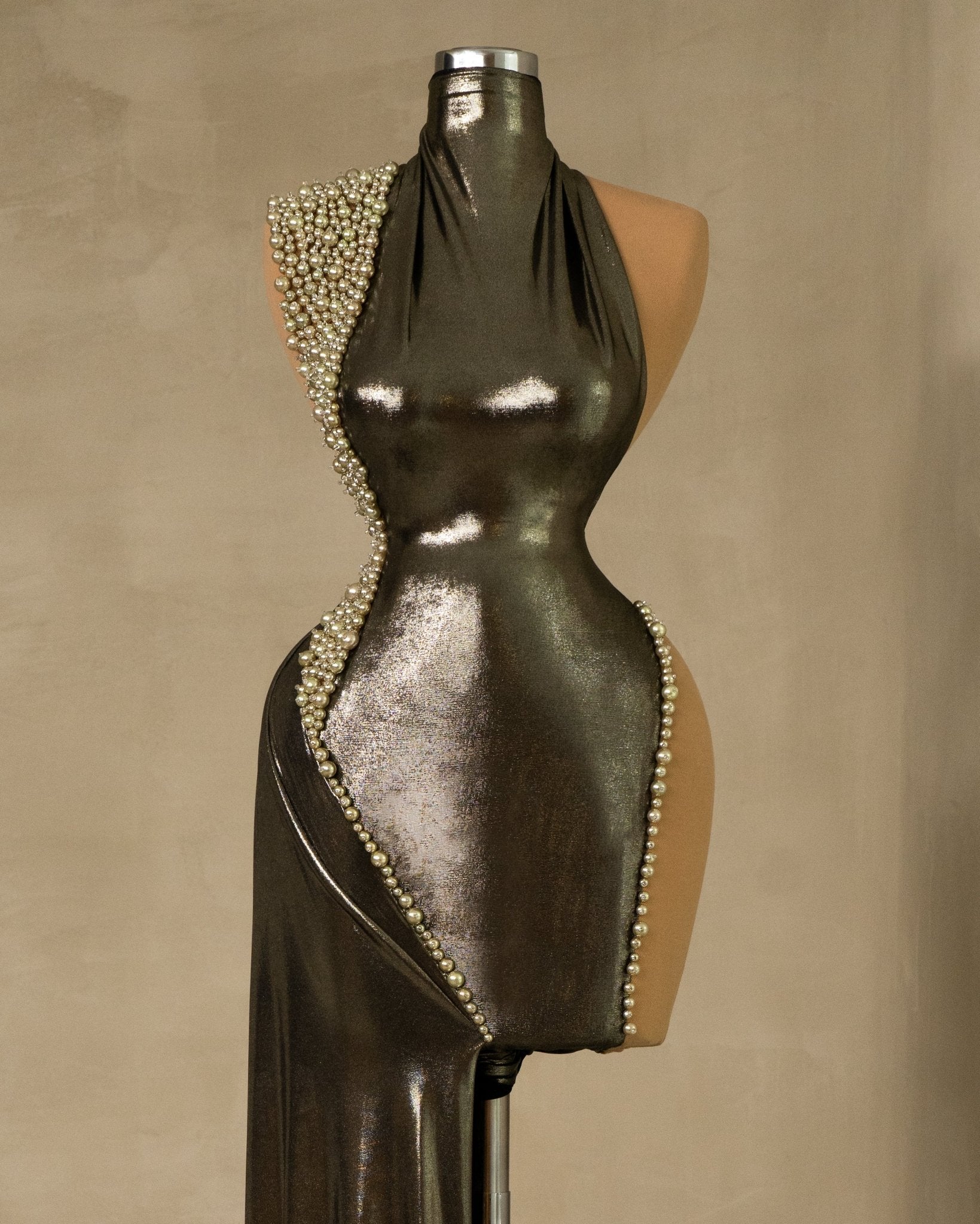 Cocktail DressHigh NeckMidi DressWomen - Blini Fashion House