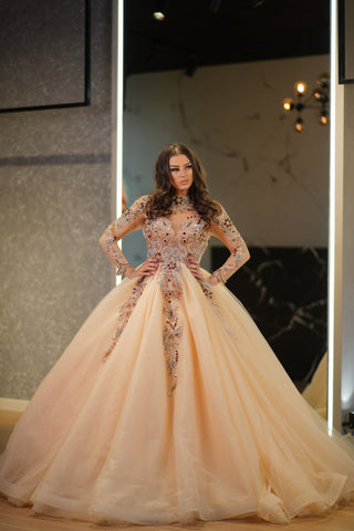 Ball Gown Embellished with Crystals
