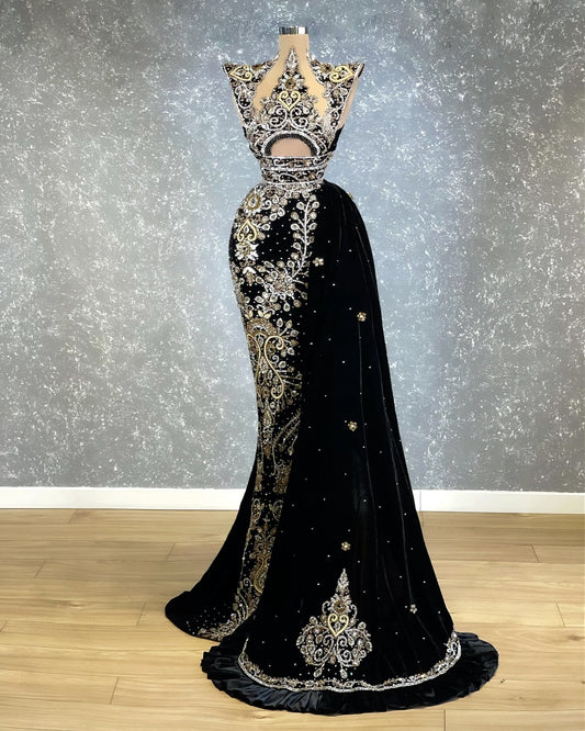 Ella Sleeveless Dress with a Eye-catching Side Tail - Blini Fashion House