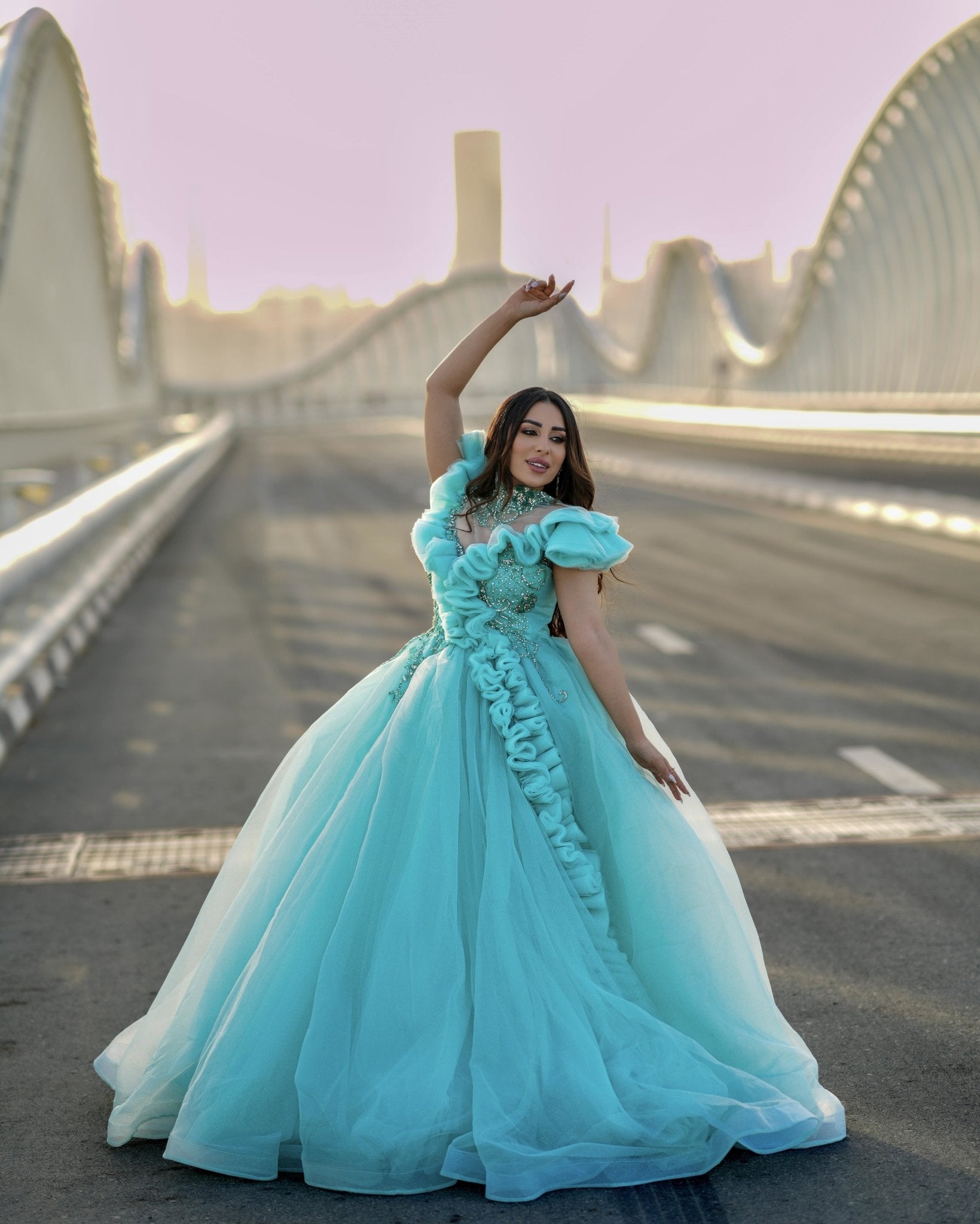 Captivating elegance: Farzana Naz dons Blini's exquisite ball gown