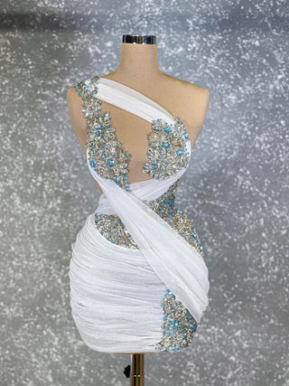 Felesia Sparkling Stone Embellished Sleeveless Dress