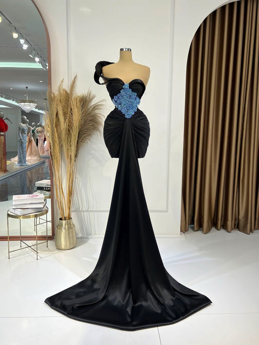 Robe longue à une épaule Rosalind