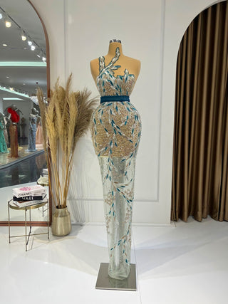 Fionera Sleeveless Dress with Shimmering Elegance