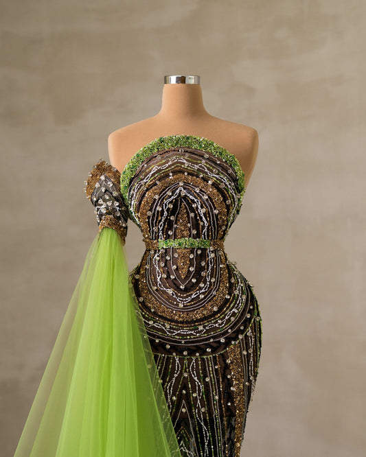 BlackCapeGoldWomen - Blini Fashion House