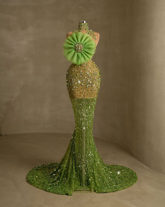 GreenHigh Necklight greenWomen - Blini Fashion House