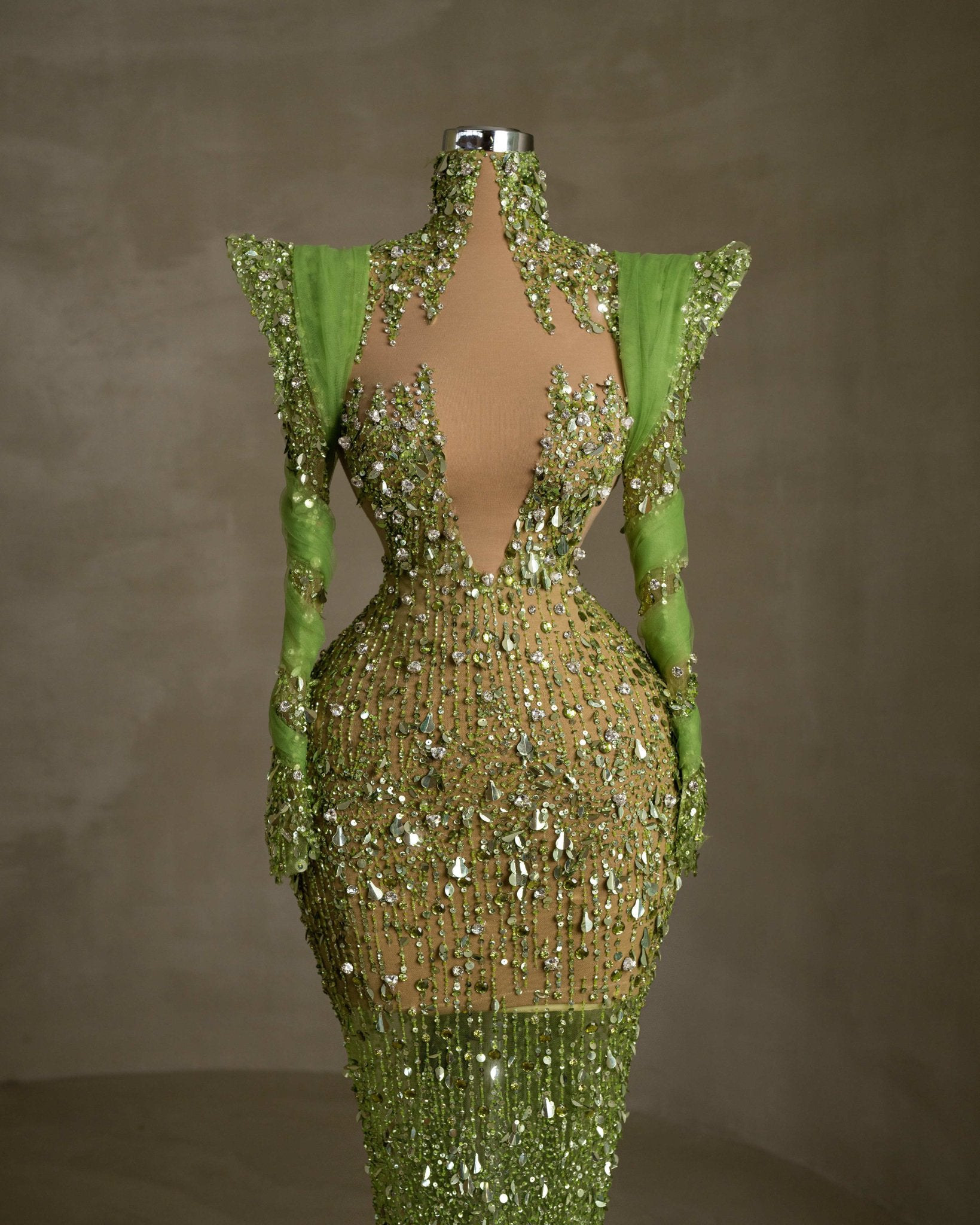 GreenHigh Necklight greenWomen - Blini Fashion House