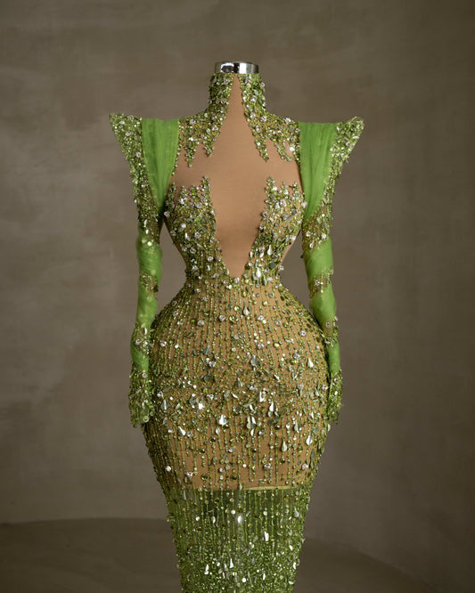 GreenHigh Necklight greenWomen - Blini Fashion House