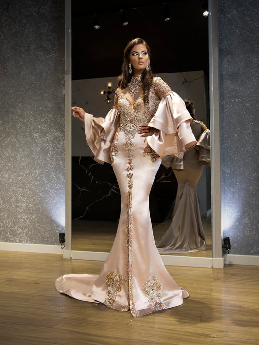 BeadsLong DressLuxoriousWomen - Blini Fashion House