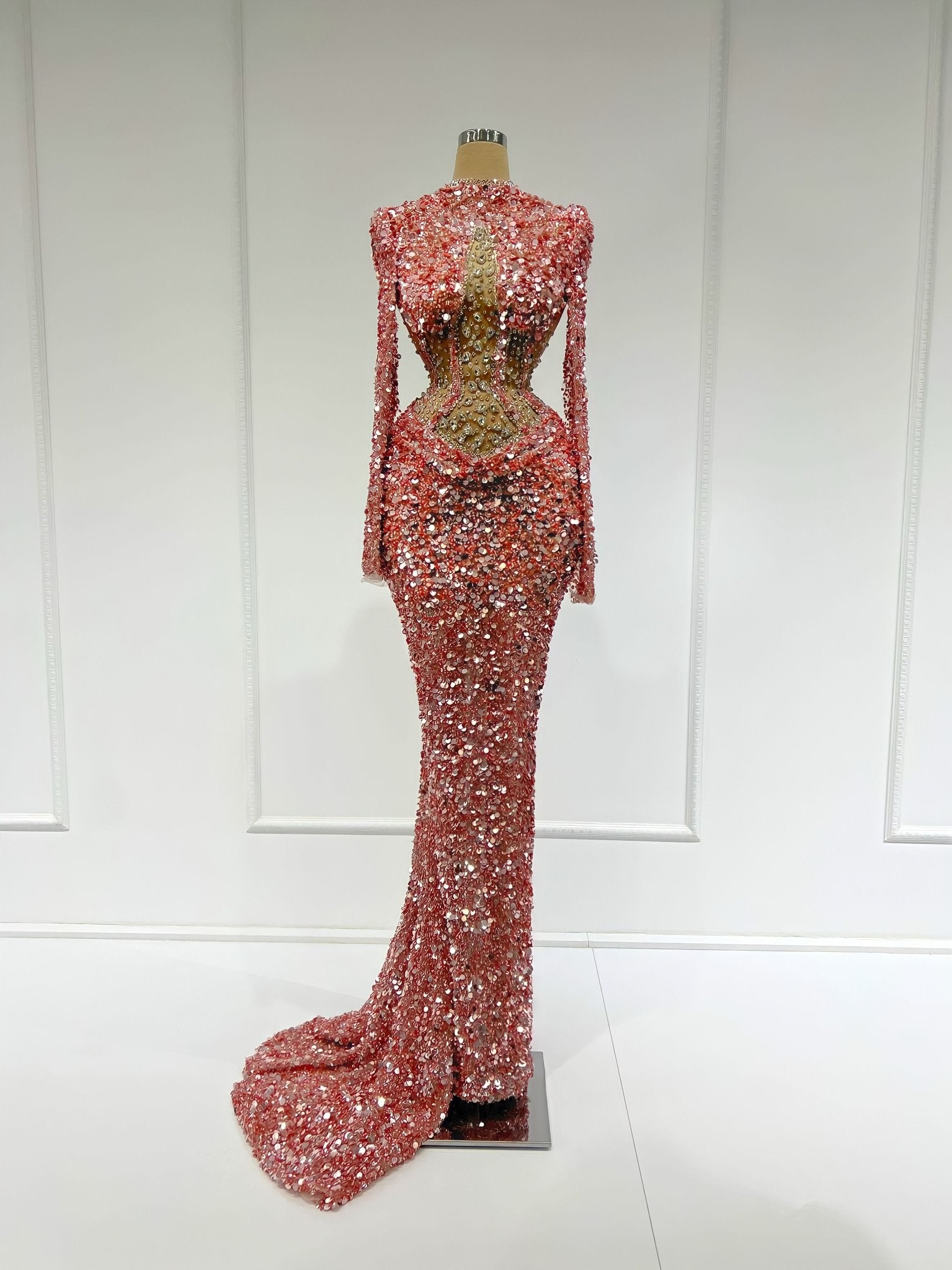 Long DressLong SleevesLuxoriousWomen - Blini Fashion House